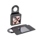 Pappschachteln mit Fenster & Aufhängeloch 90x30x90mm Schwarz - 25 Stk