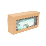 Kraft-Box mit gewölbtem Fenster 70x37x140 mm - 25 Stk