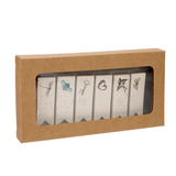 Pappschachteln Kraftpapier Braun mit Fenster 70x14x138mm - 25 Stk