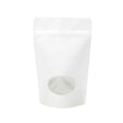 Stand Up Pouches Kraft White with oval Window 17x9x28.5cm 