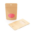 Stand Up Pouches Kraft with oval Window 8x5x13cm | 28 grams 