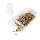 Öko Standbodenbeutel Reispapier / Transparent 102x60x152mm - 100 Stk