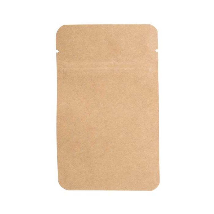 Öko Standbodenbeutel Kraft/Plastic | 907 Gramm | 23x12x34,5 cm - 100 Stk