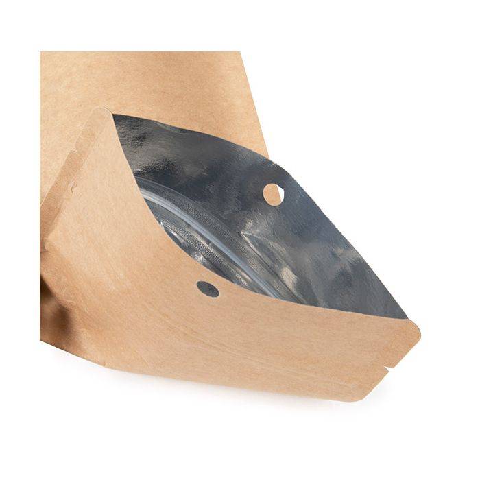 Standbodenbeutel Kraftpapier 10,8x6x23,8 cm - 100 Stk