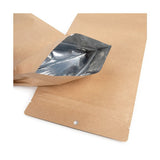 Standbodenbeutel Kraftpapier 140x60x381 mm - 100 Stk