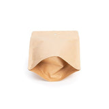 Standbodenbeutel Kraftpapier | 130x80x205mm | 110 Gramm mit Aufhängeloch - 100 Stk