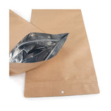 Standbodenbeutel Kraftpapier 17,8x6x43,2 cm - 100 Stk