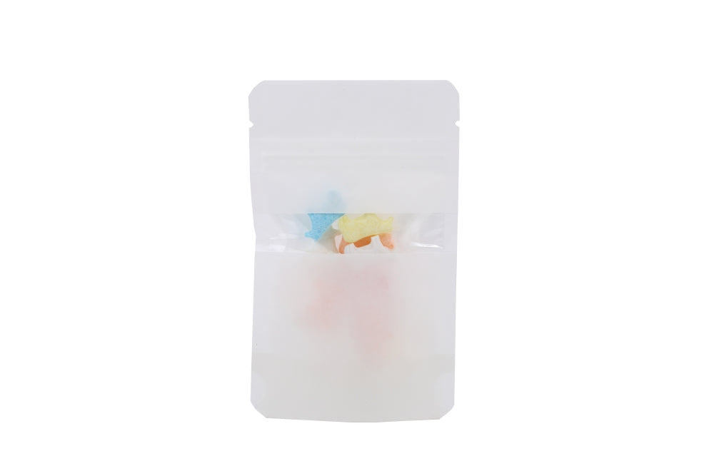 Stand Up Pouches White Kraft | 28 grams | 80x50x130mm 