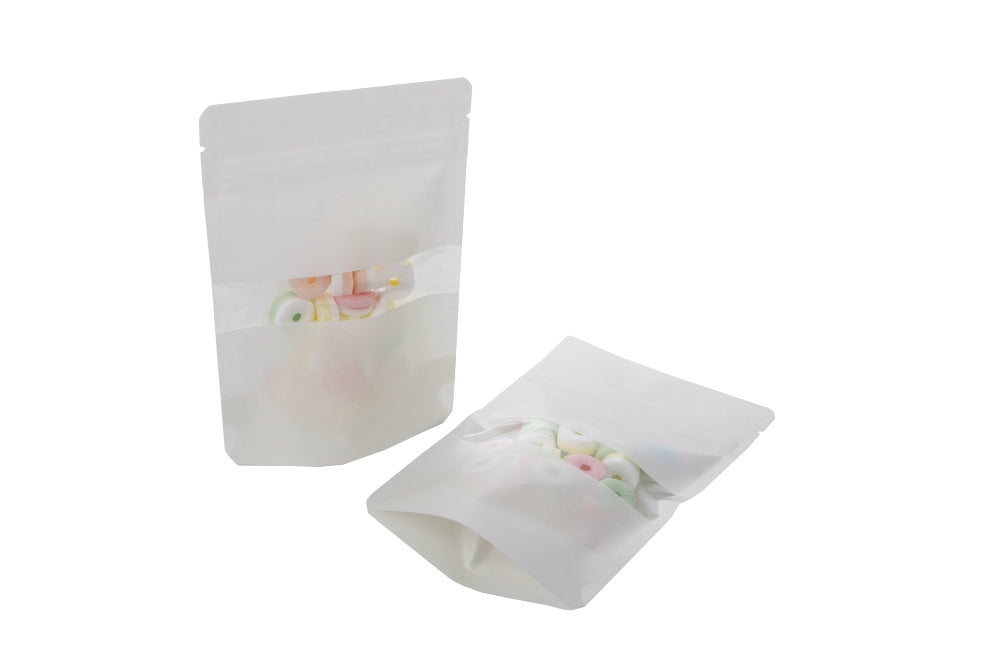 Stand Up Pouches White Kraft | 57 grams | 100x60x150mm 