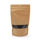 Standbodenbeutel Kraftpapier 170x90x285mm | 340 Gramm mit Aufhängeloch - 100 Stk