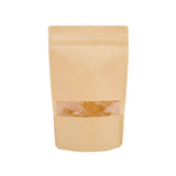 Stand Up Pouches Kraft 150x90x230mm with Window 
