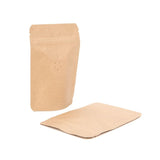 Standbodenbeutel Kraftpapier 102x60x152mm | 57 Gramm | mit Ventil - 100 Stk