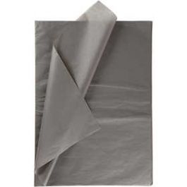 Seidenpapier, Blatt 50x70 cm, 14 g, Grau, 25Bl.