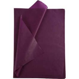 Seidenpapier, Blatt 50x70 cm, 14 g, Bordeaux, 25Bl.