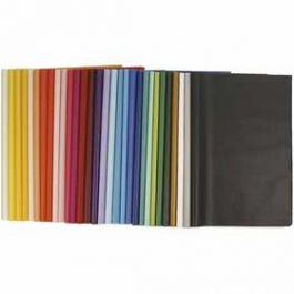 Seidenpapier verschiedene Farben - 50x70cm - 14g / 300 Bl. - 1 Pck.