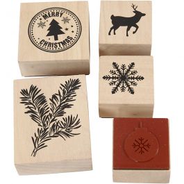 Stempel Weihnachten 2.6cm - 5 Stk