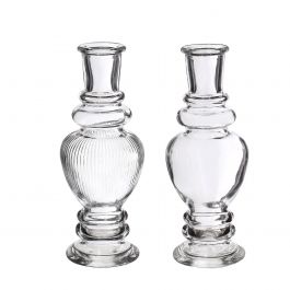 Vase Venedig Transparent H: 15,5 x Ø5,7 cm - 12 Stk