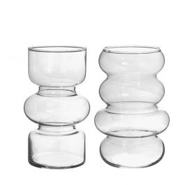 Blumenvase Ø10 cm H: 18 cm Transparent - 6 Stk