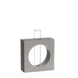 Glasrohr mit Zement-Basis Viereckig 10x4x14cm - 1 Stk