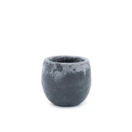 Aromaschale Dunkelgrau Moschus Duft Ø9x8 cm - 6 Stk