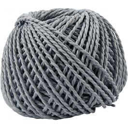 Papiergarn hellblau 2,5 - 3 mm dick - 150 gram