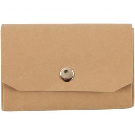 Geldbörse aus Kunstleder 11x8cm, hellbraun, Dicke 350 g - 1 Stk