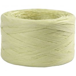 Papier-Raffiabast Hellgrün 7-8mmx100m - 1 Rolle