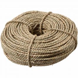 Seegrass-Seil Natur 2,8 bis 3 mm dick - 145 mtr / 500 gram