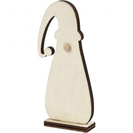 Weihnachtswichtel, H: 10 cm, Tiefe 1,5 cm, B: 4,5 cm, Dicke 3 mm, 3 Stk/ 1 Pck