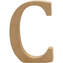 Buchstabe C, 13 cm 2 cm MDF - 1 Stk