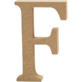 Buchstabe F, 80x15mm, MDF - 1 Stk