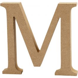 Buchstabe M, 80x15mm, MDF - 1 Stk