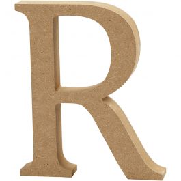 Buchstabe R, 80x15mm, MDF - 1 Stk