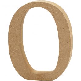 Anzahl 0, 80x15mm, MDF - 1 Stk