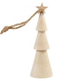 Weihnachtsbaum aus Holz - H: 9cm - 1 Stk