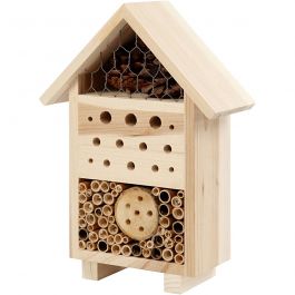 Kiefern-Insekten-Hotel aus Holz 26.1x9.2x18.4cm - 1 Stk