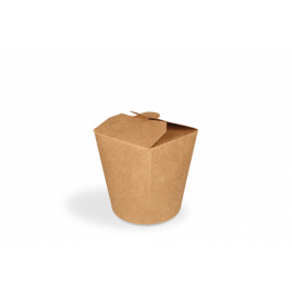 Wok to Go Becher 80x86mm 16oz 400ml kraft - 500 Stück