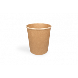 Suppentasse Karton 360ml Ø90mm 12oz kraft - 500 Stück
