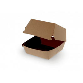 Hamburgerbox kraft 120x100x120mm FSC®Mix - 600 Stück
