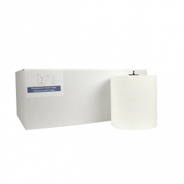 Handtuchrolle Matic 2 Lagen 150 meter Ø210mm 100% Zellulose weiß T7 - 6 Stück