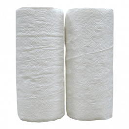 Küchenrollen weiß 2 Lagen 45 Blätter 100% Zellulose - 32 Stück