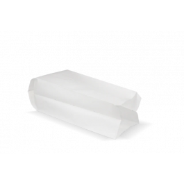 Snack-Tüten gelocht Papier - 0.5 Teich 105x85x270mm weiß 45gr - 1.800 Stück