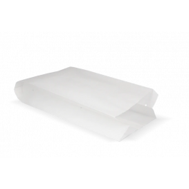 Snack-Tüten gelocht Papier - 1 Teich 140x80x320mm weiß 45gr - 1.300 Stück