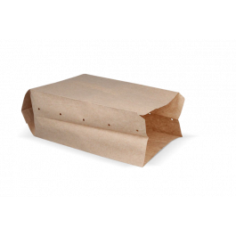 Snack-Tüten gelocht Papier - 2 Teich 160x100x310mm kraft 50gr - 1.000 Stück
