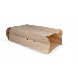 Snack-Tüten gelocht Papier - 3 Teich 160x100x360mm kraft 50gr - 900 Stück