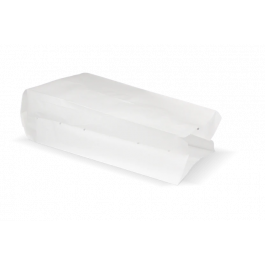 Snack-Tüten gelocht Papier - 3 Teich 160x100x360mm weiß 45gr - 1.000 Stück