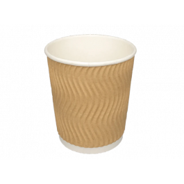 Kaffeetasse 230cc 8oz Ø80mm Ripple Kraft - 500 Stück