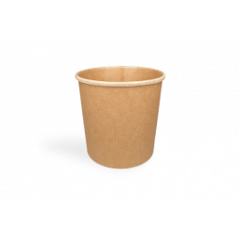 Suppentasse Karton 750ml Ø118mm 26oz kraft - 500 Stück