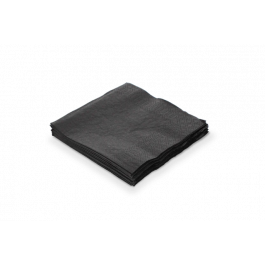 Serviette 2 Lagen Papier 1/4 Fold 240x240mm Schwarz - 4.000 Stück