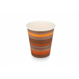 Kaffeetasse Karton 300cc 10oz Ø90mm gestreift - 1.000 Stück